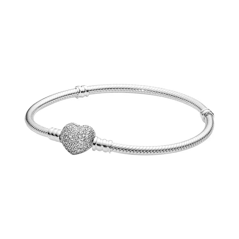 Pulsera con dije de corazón